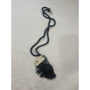 Conso Single Blue Tiebacks Drapery Curtain Twisted Rope Tassel 24” x 5”